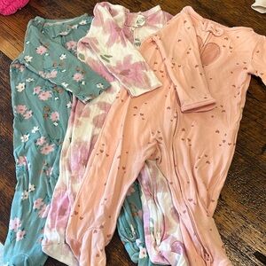 6-9 month Carter footed sleepers.